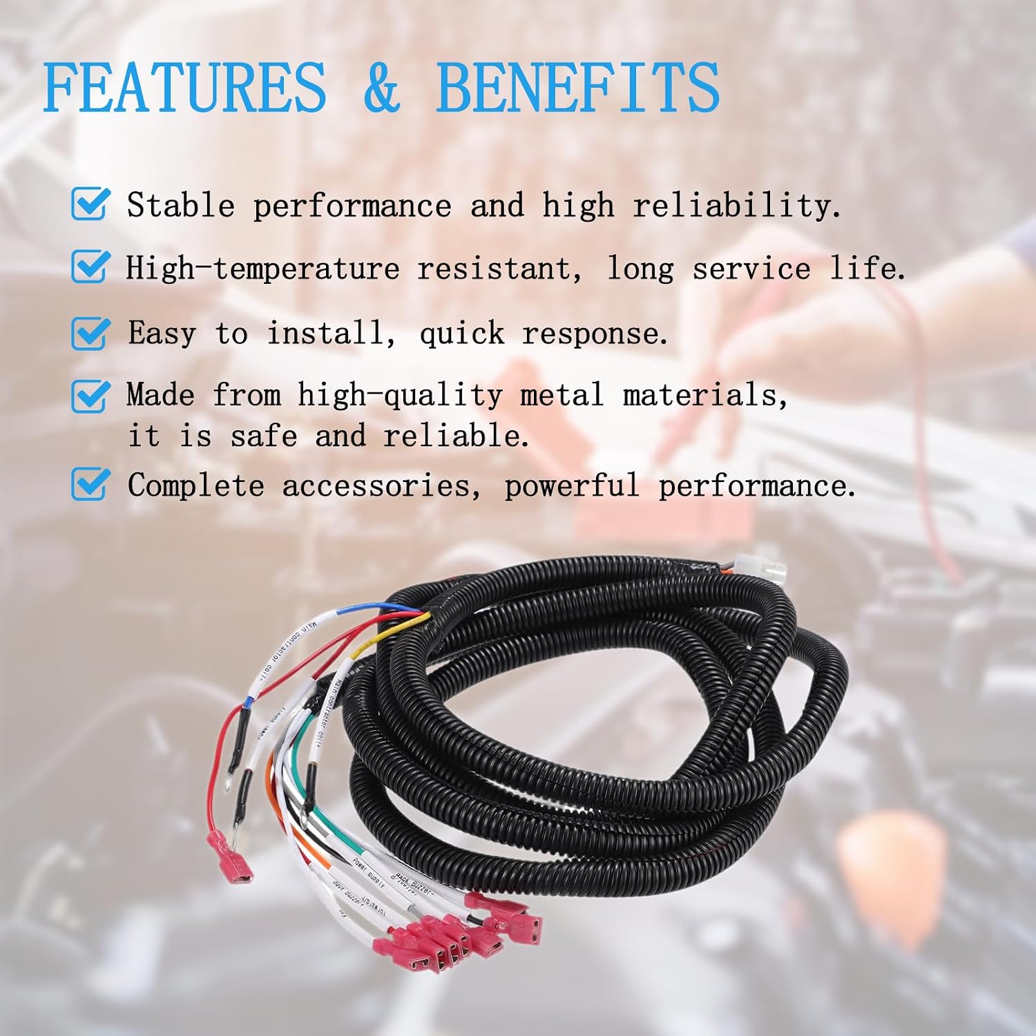 EZGO PDS Control Wiring Harness Replacement 36V - Compatible with Controller #73326-G02, Fits EZGO Electric & Gas TXT Models, Replaces OEM 74324-G01 74324-G02