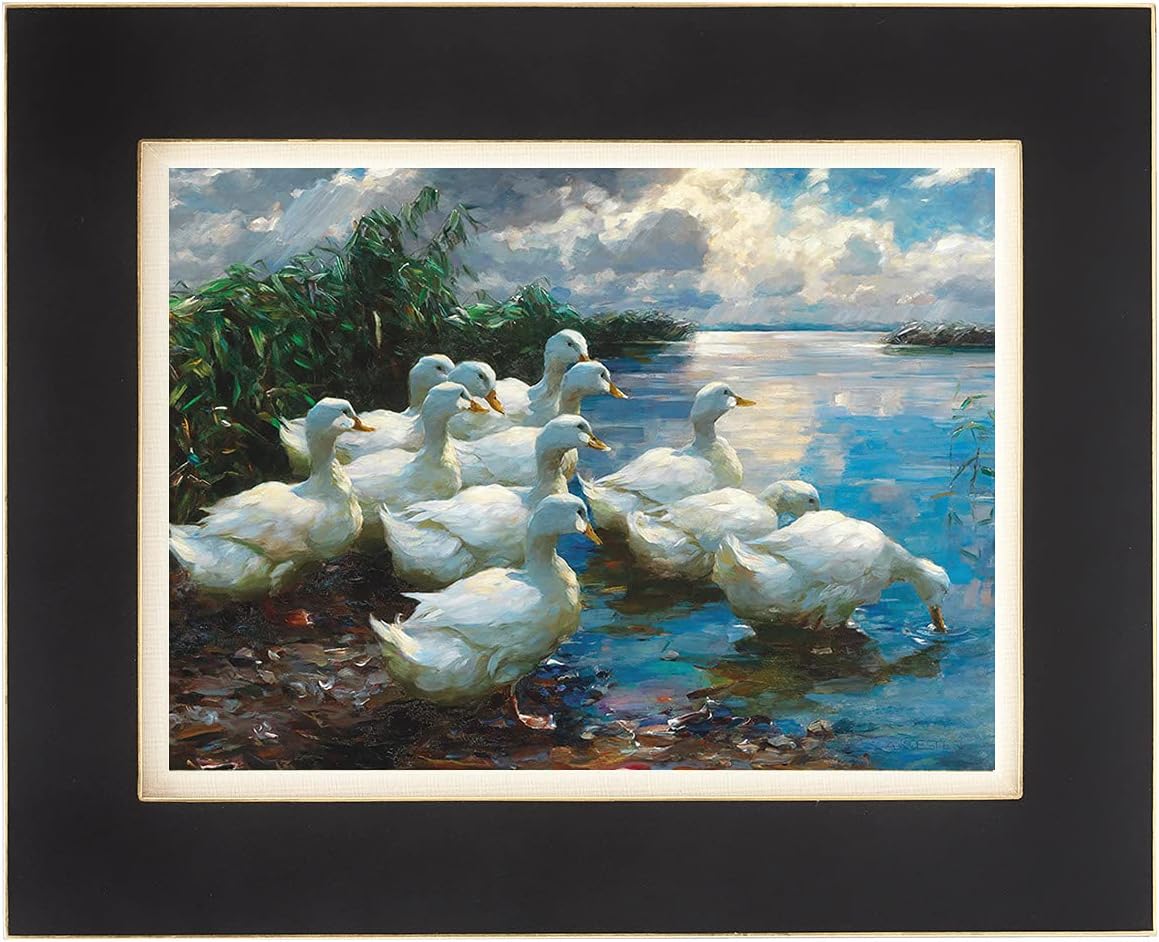 Large Oil Frame, SM, Black, UV Acrylic, 7752, Product Size: 13.6 x 10.9 x 1.6 inches (346 x 277 x 41 mm), Material: MDF