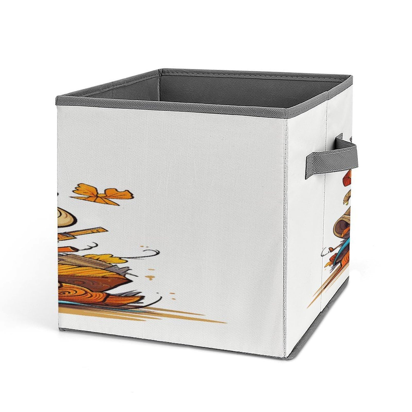 Fekiloot Style Funny Cartoon Hats Guitar Storage Bins Storage Baskets