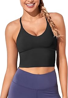 Longline Criss Cross Strappy Sports Bra & Crop Workout Tank Top