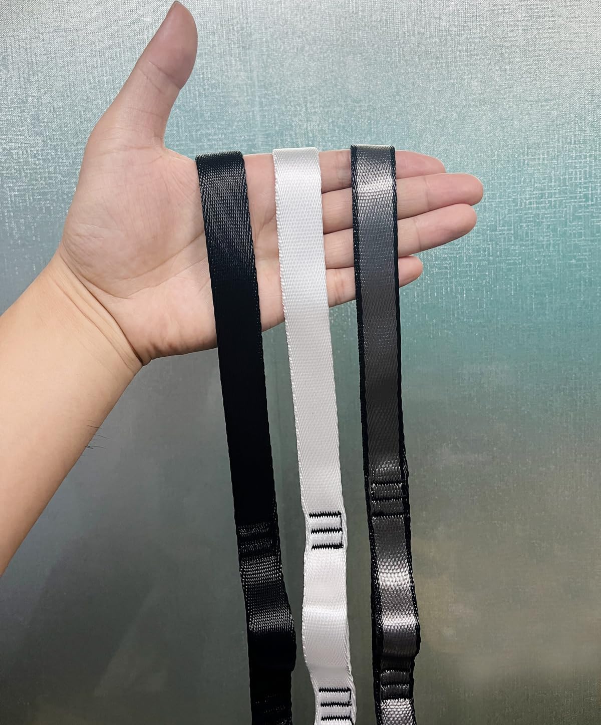 10PCS Nylon Daisy Chain Straps 23 KN for Aerial Yoga Hammock Swing Adjustable Aerial Silk Extender Hanging Rope for Aerial Yoga Belts 3.6FT 5.9FT Long