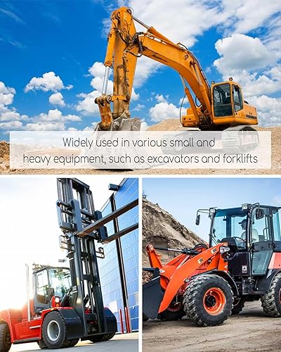 Miniatura 5 de Kit de 8 puntas de cubo de 1.57 pulgadas para excavadora Cat Kubota Takeuchi Komatsu y minicargadora, alta elasticidad y resistencia a las grietas,