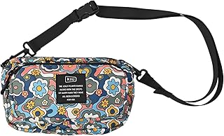 KiU キウ 300D フロントポケットミニショルダーバッグ 肩掛け バッグ ポーチ 男女兼用 ウエストポーチ おしゃれ かわいい 2WAY 小さめ 撥水 背面メッシュ ポケット キーカラビナ ハッピーフラワー K156-523