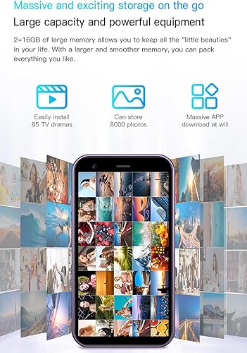 Miniatura 3 de Cutwif Mini teléfono inteligente, teléfono infantil El teléfono celular más pequeño del mundo 3.0 pulgadas Android teléfono pequeño Quad Core 2G+16G