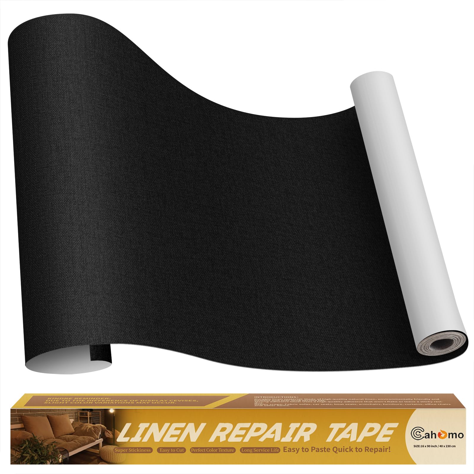 Flicken Selbstklebend Stoff, Cahomo Leinenstoff Patches Selbstklebend, Leinen Reparatur Patches für Sofa, Autositze, Bootssitze, Bürostuhl, Vorhang