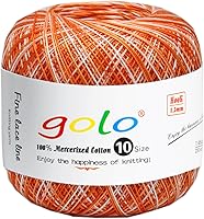 Vista 45 de golo 24 bolas hilo de ganchillo tamaño 10 hilo para tejer a mano hilo de ganchillo 10-24-1