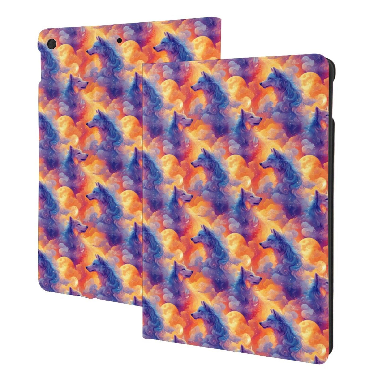 Étui pour iPad 10.2 loup bleu compatible avec iPad 9e 8e 7e génération - 6