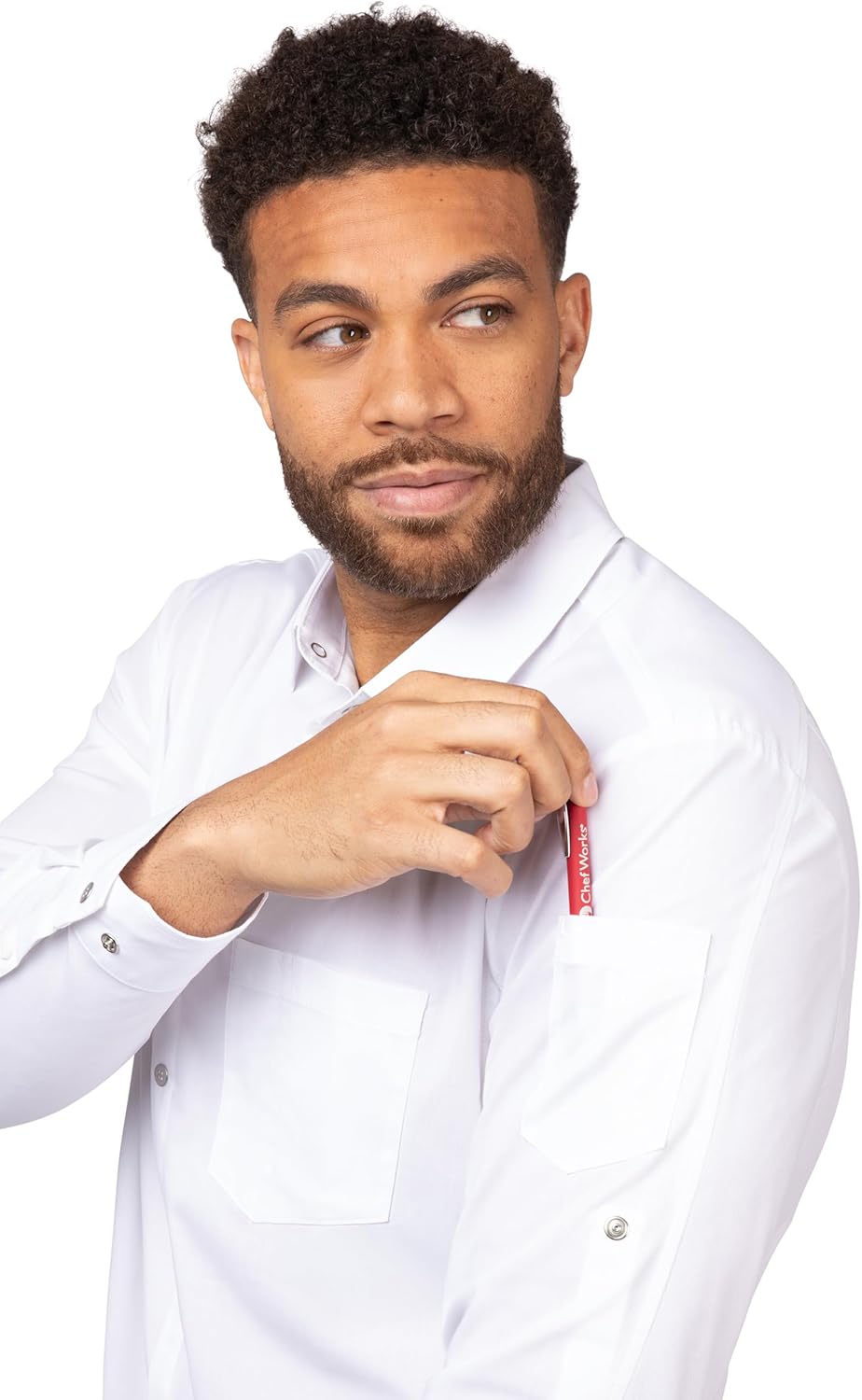 Chef Works Mens Seville Shirt with Mesh Panels - Image 4