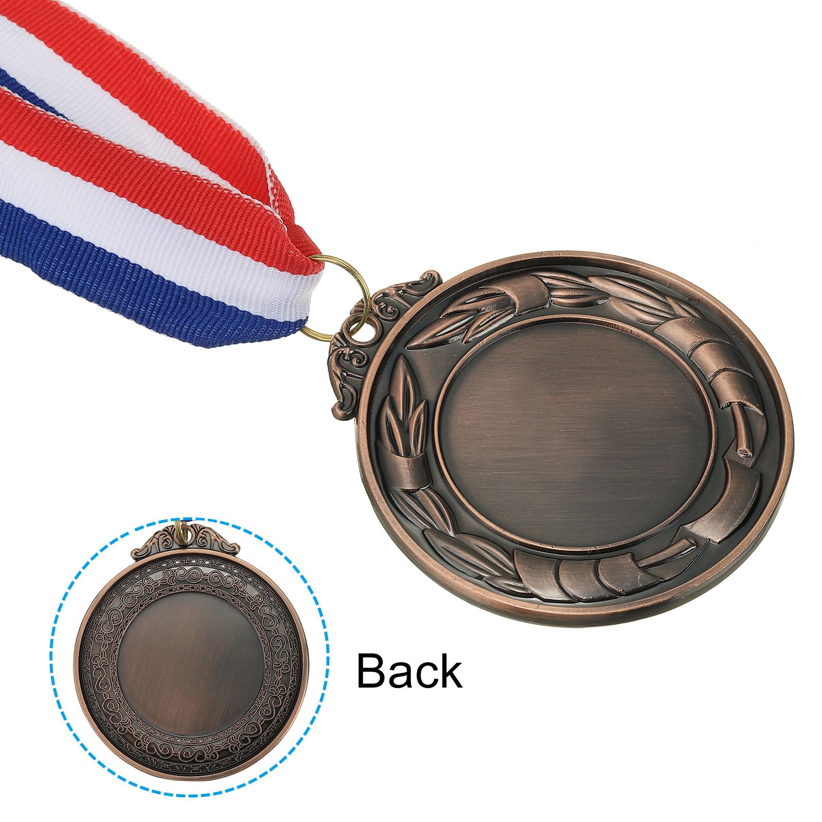 PATIKIL Blank Award Medals, 9 Pack Gold Silver Bronze Award Medals with Neck Ribbon, Make Your Medals Kit - Image 4