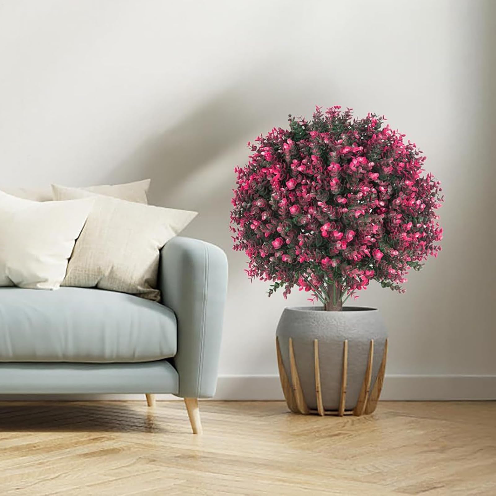 de Buis artificielles pour l'extérieur | Buis avec pieux au sol - Boule Topiaire artificielle Faux Arbustes - Pour Jardin Patio Pelouse Aménagement Paysage Décoration Bureau