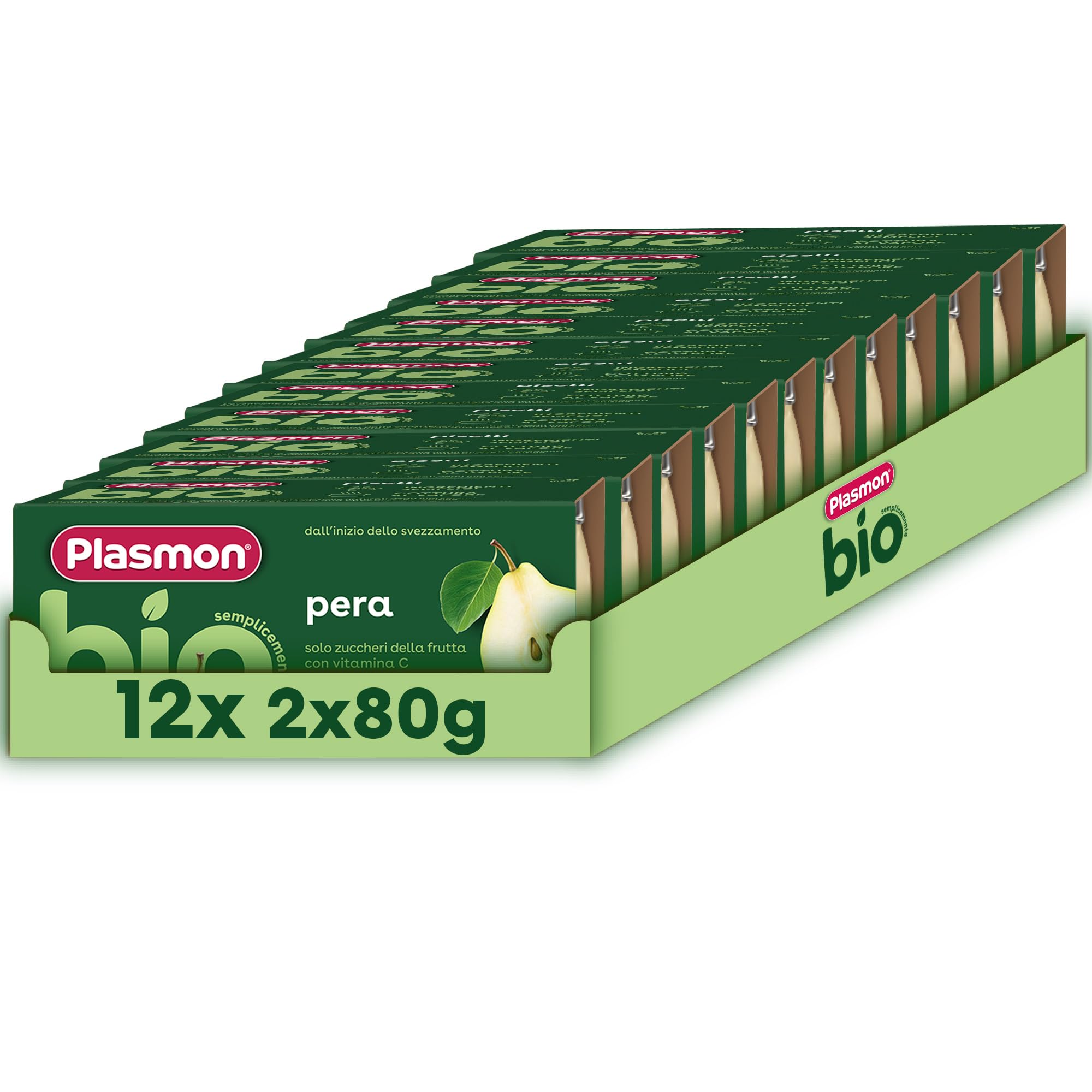 Plasmon BIO Omogeneizzato Pera 2X80g (12 Confezioni)