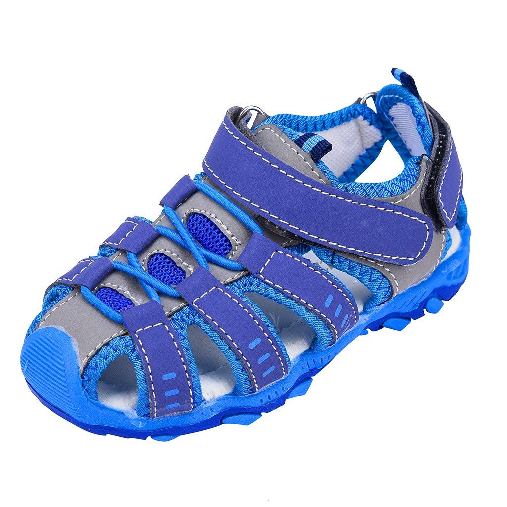 Generic Zapatos para niños niños 21 zapatos sandalias niña zapatos zapatos niños dedos de los pies de verano cerrado niños niño playa bebé blanco zapatillas calcetines bebé