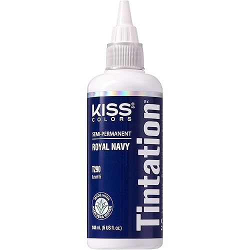 Kiss Tintation Semi-Permanent Hair Color Treatment 148 mL (5 US fl.oz) (Royal Navy)