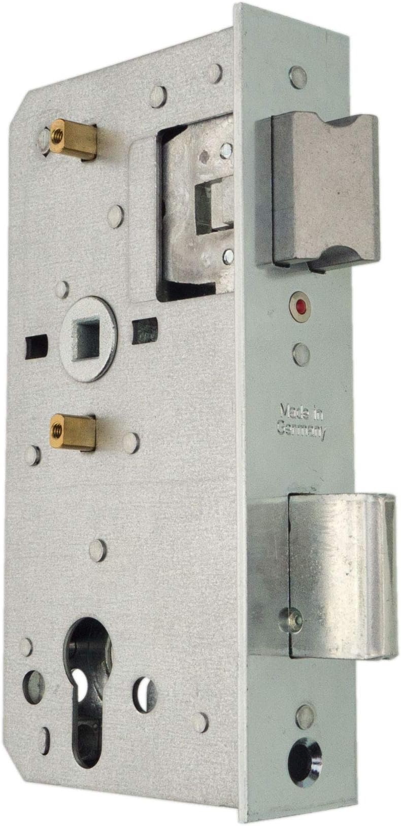 Alberts Türfeststeller, weiß lackiert, Stahl, 180 mm, für Zimmertüren, SB-verpac