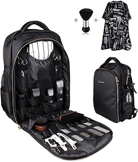 Barber Supplies Bag Backpack for Barber,With 1PCS Barber Cape&Barber Brush,Large Capacity,Pure Copper Zipper,Water Proof,Barber Accessories of Professional Barber Tools Backpack.