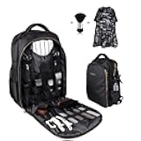 Barber Supplies Bag Backpack for Barber,With 1PCS Barber Cape&Barber Brush,Large Capacity,Pure Copper Zipper,Water Proof,Barber Accessories of Professional Barber Tools Backpack.