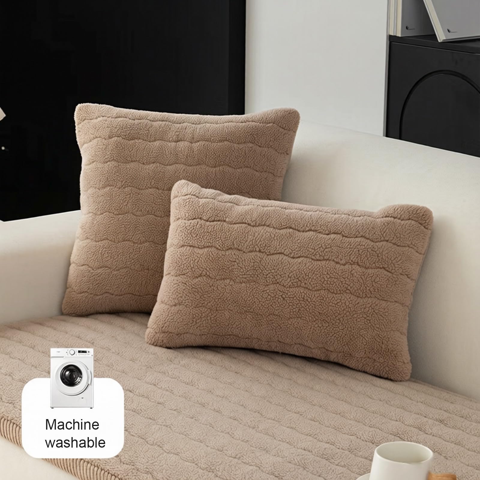 Sofa Überzug Waschbar Rutschfest 2 3 4 Sitzer Dicker Sofabezug Couchbezug