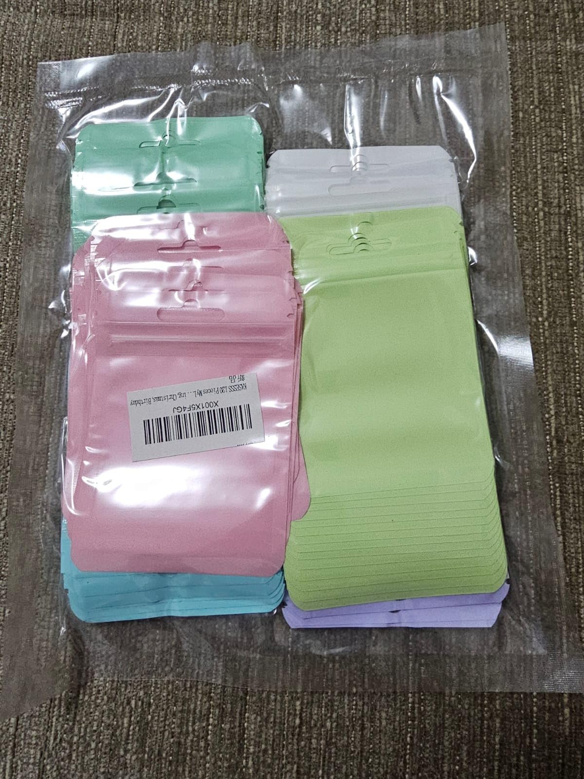 KASESSS 120 Pièces Sacs Ziplock En Aluminium, Coloré Sac