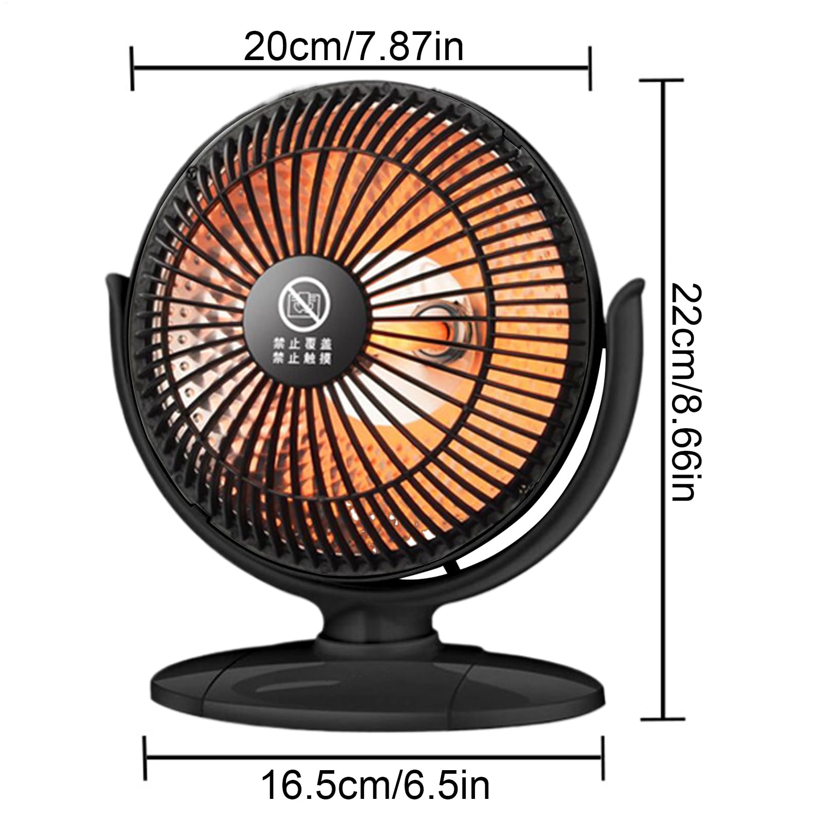 Calor ajustable: Calentador de escritorio, alimentado por USB, calentador eléctrico, calefactor compacto, ahorro de energía, funcionamiento silencioso con protección contra sobrecalentamiento de
