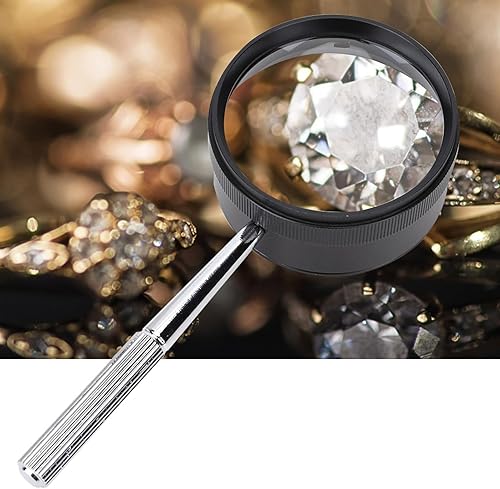 Miniatura 5 de Lupa de identificación, lupa de metal de 0.394 x 1.969 in para identificar sellos de joyería