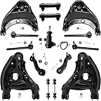 Vista 110 de Detroit Axle - Kit de suspensión frontal de 15 piezas para Jeep Grand Cherokee 99-04 1999 2000 2001 2002 2003 2004, brazos de control superior e