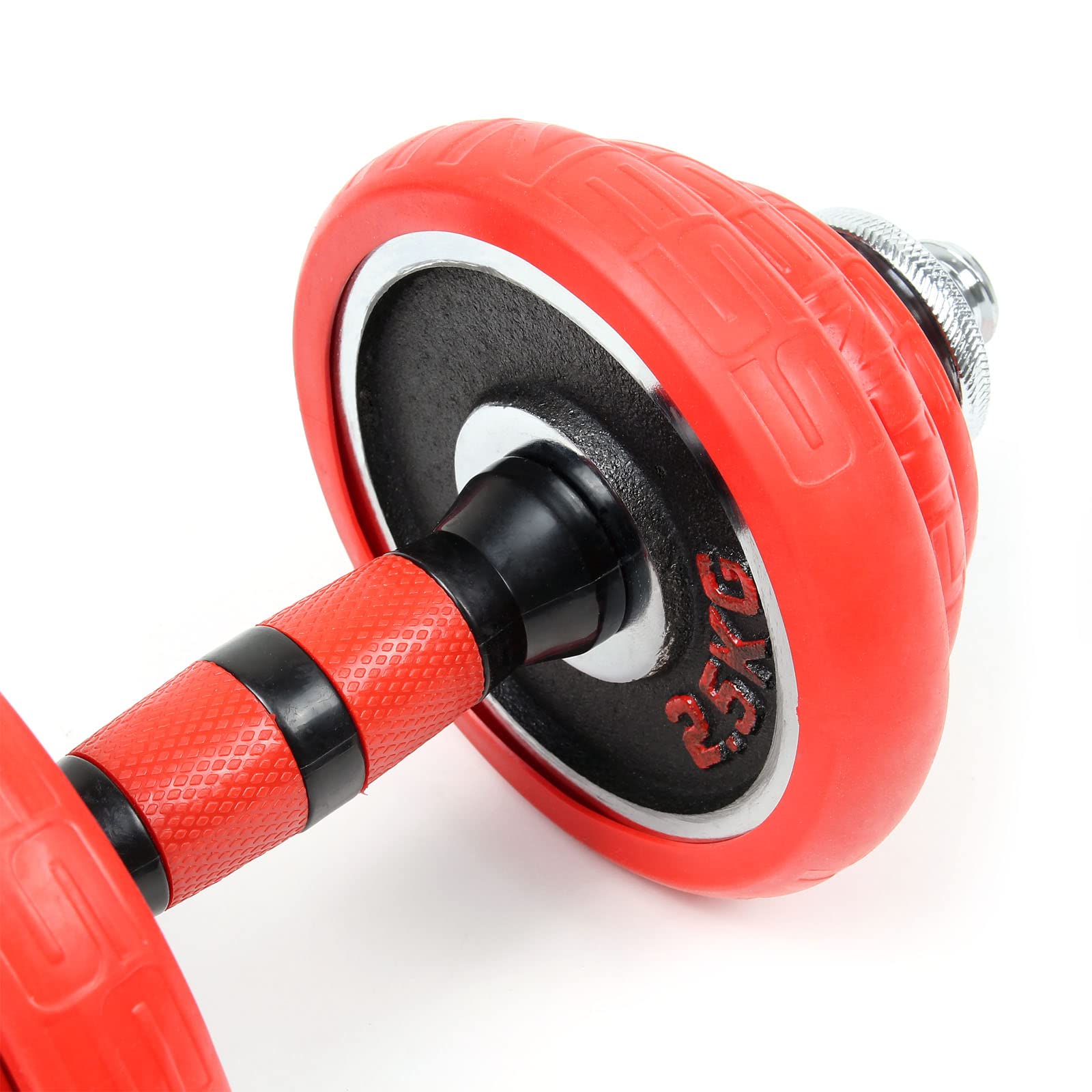 Hantelset 20 kg 2in1 Set Kurzhantel und Langhantel mit 12 Hantelscheiben, Langhantel mit Verlängerungsstange Hantelstangen Gewichte für Krafttraining Hanteln Training Hantel Set