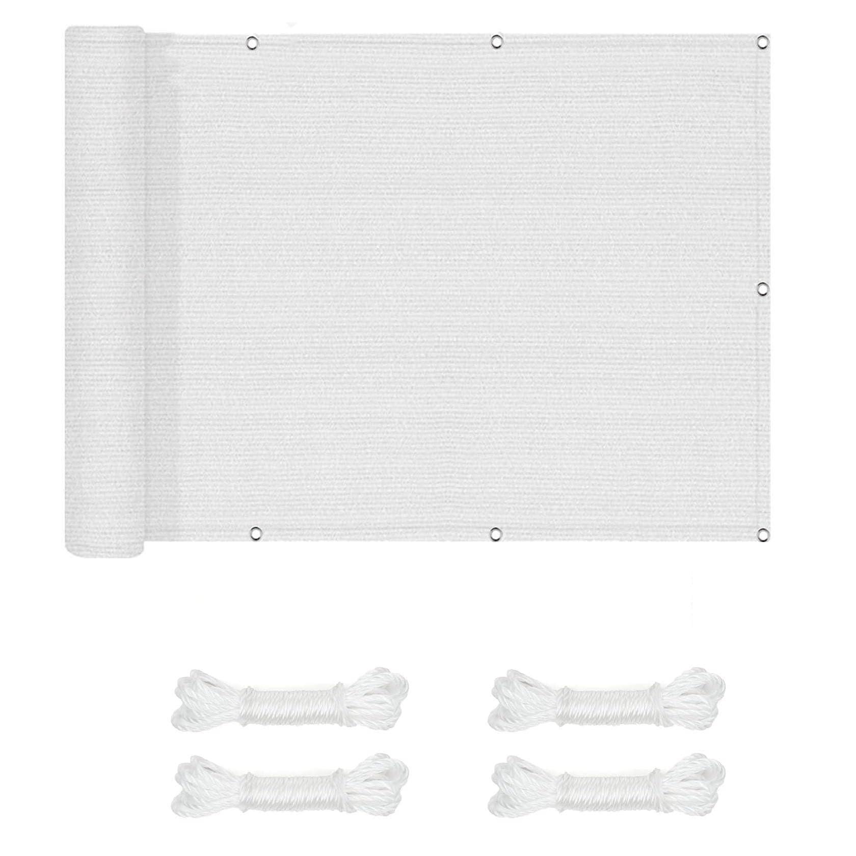 Voile d'ombrage anti UV et respirante blanche 270x280 pour ombrager le jardin