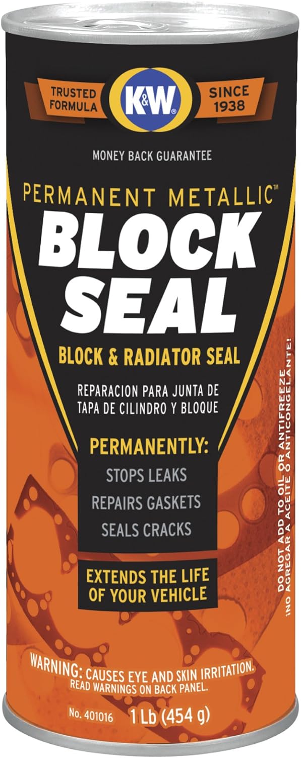 K&W Permanent Metallic Block Seal Head Gasket Repair, 16 Wt Oz Amazon