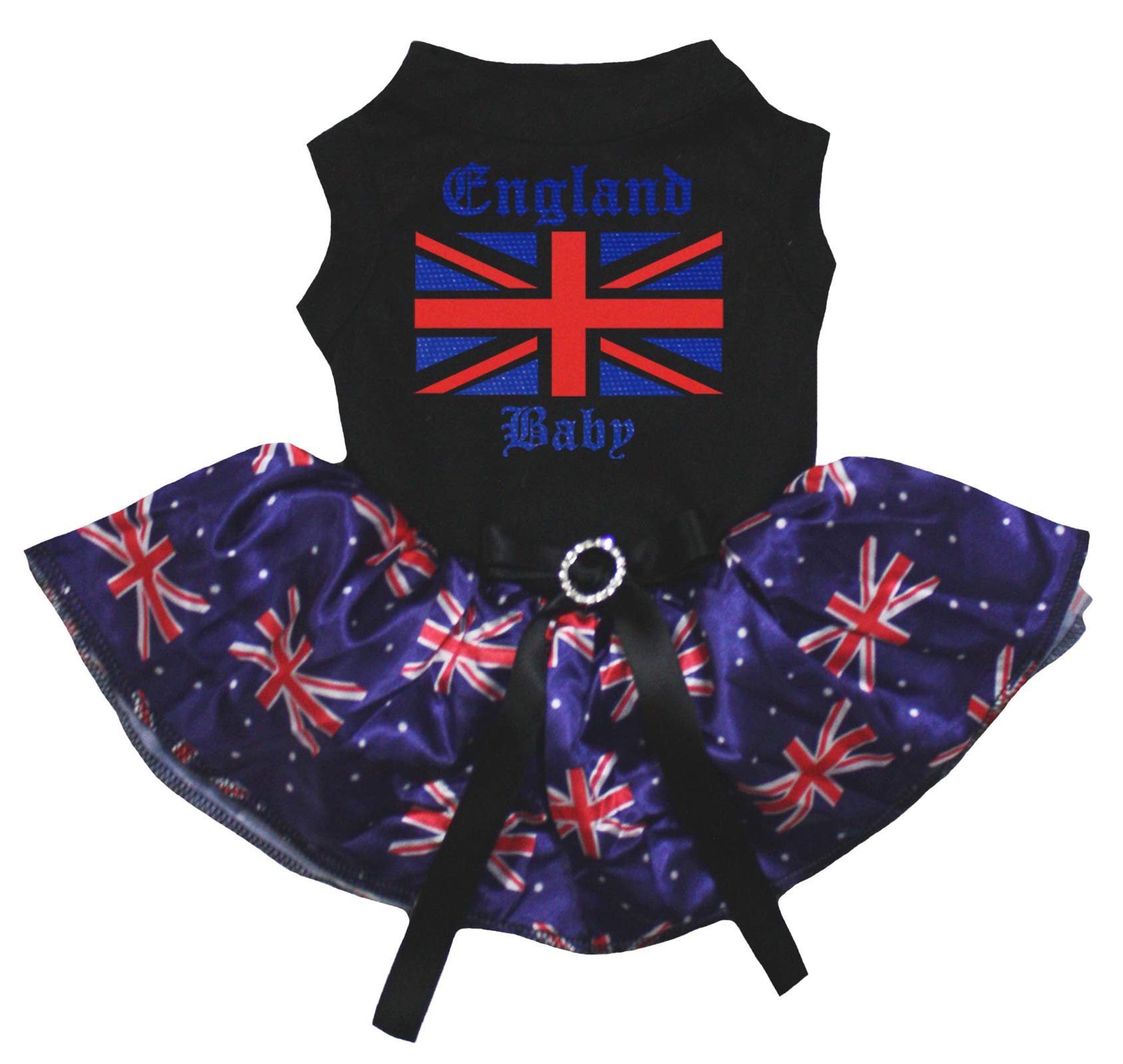 Robe en coton pour chien au parc tenue britannique chic