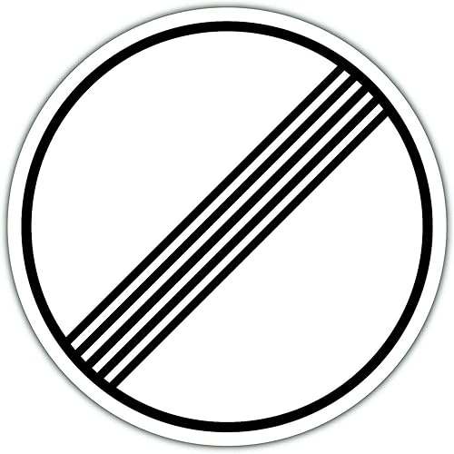 Letrero de metal alemán con texto "No Speed Limit" de Autobahn (12.0in) Letrero de metal alemán con texto "No Speed Limit" de Autobahn (12.0in)