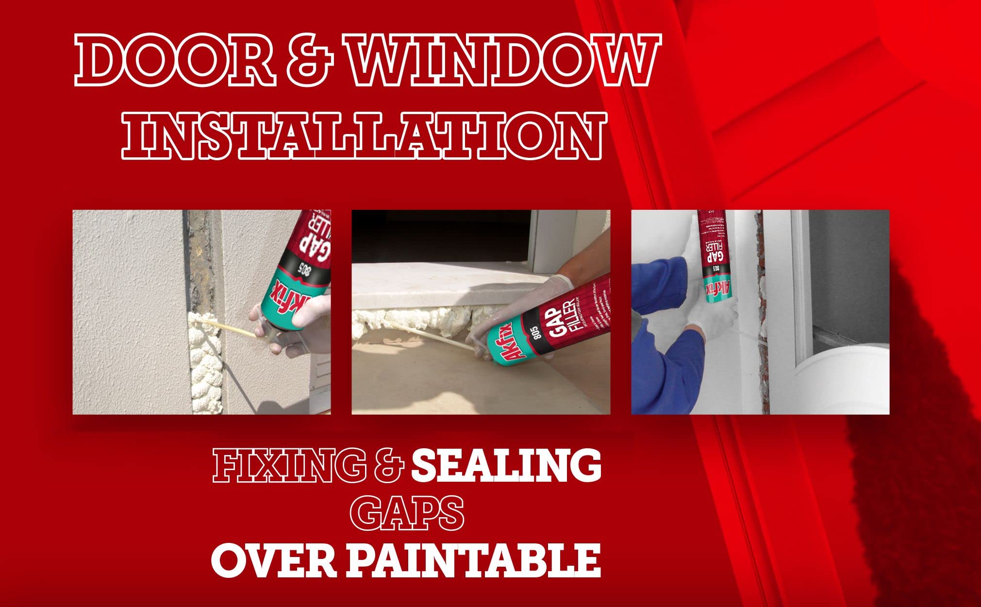 Buy Akfix 805 Spray Foam Insulation Can Waterproof Sealant with Straw, Expanding Polyurethane