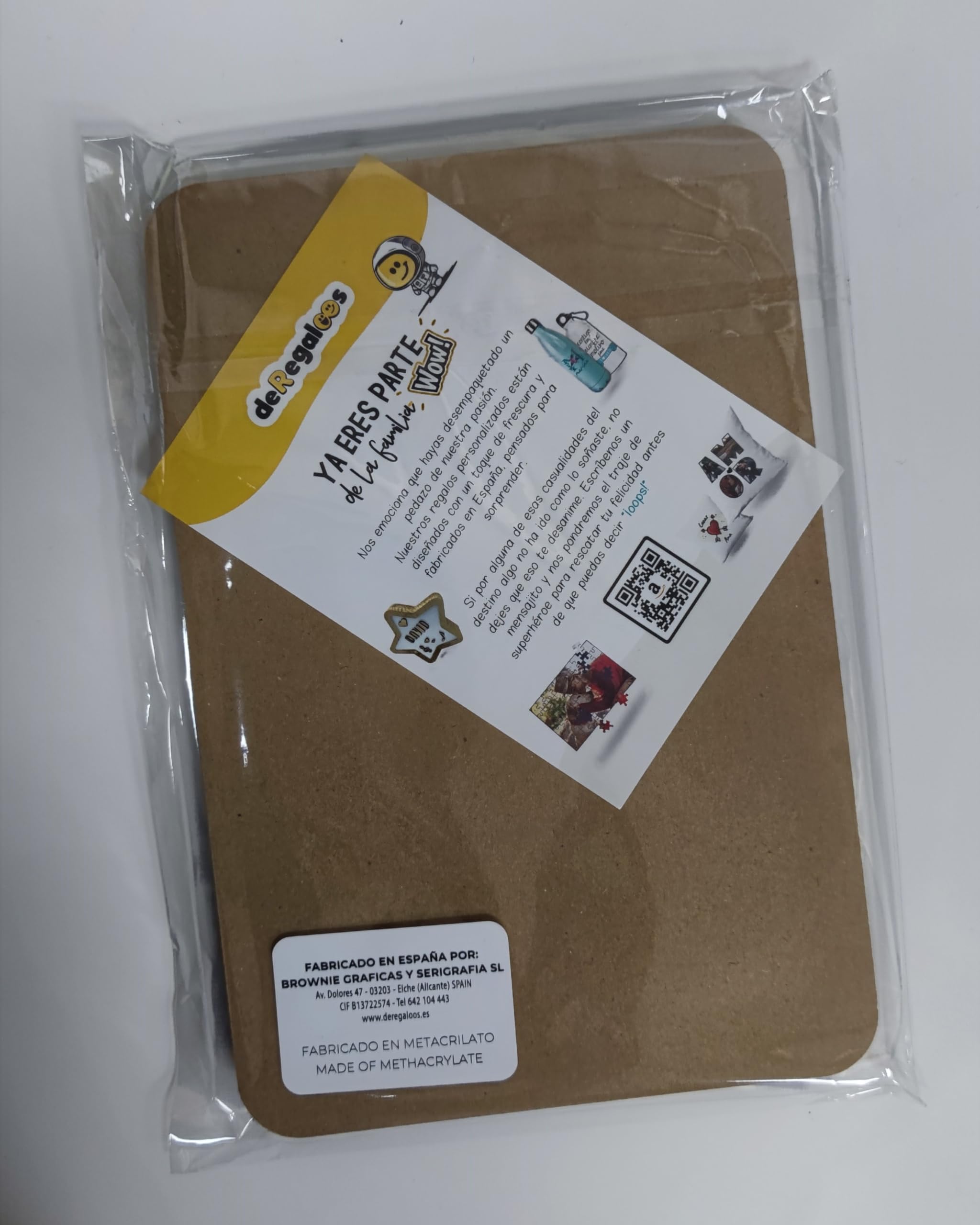 Marcapáginas Metacrilato Efecto Plata Regalo Original Punto de Libro Personalizado