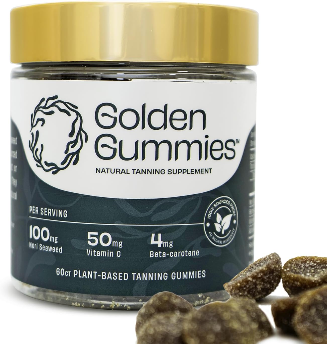 Golden Gummies Natural Tanning Supplements from Nori