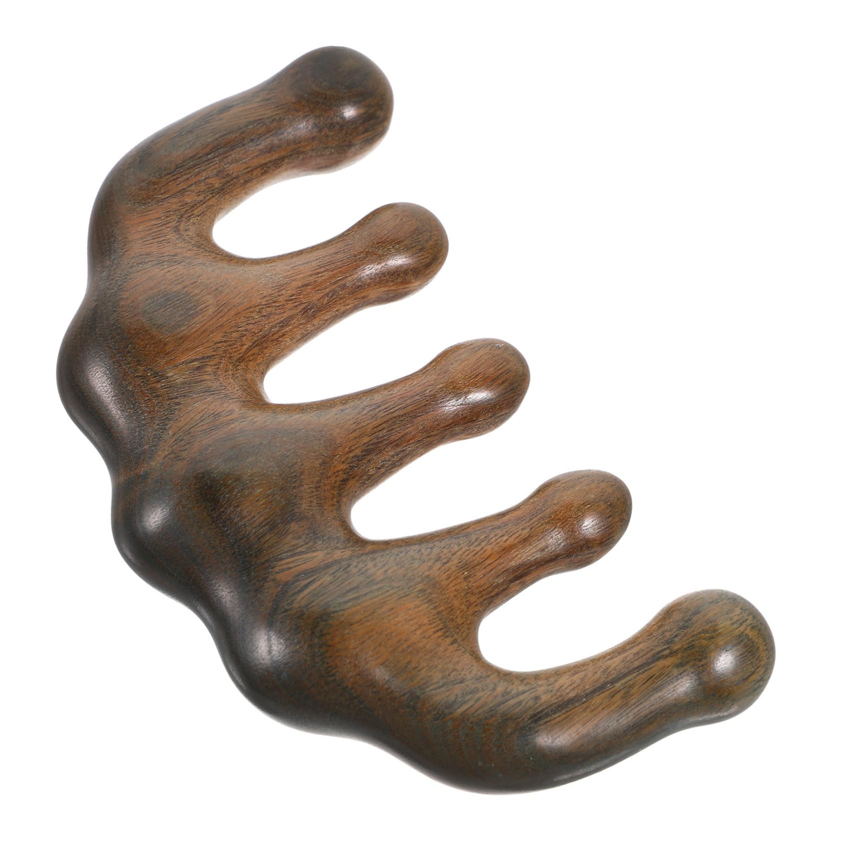 Healvian 5pièces Peigne Massant Bois Ergonomique Outil De Massage Pratique Pour Chevelu Et Tête Accessoire De Détente Portable Bois De Santal Pour Voyage Et Usage Quotidien