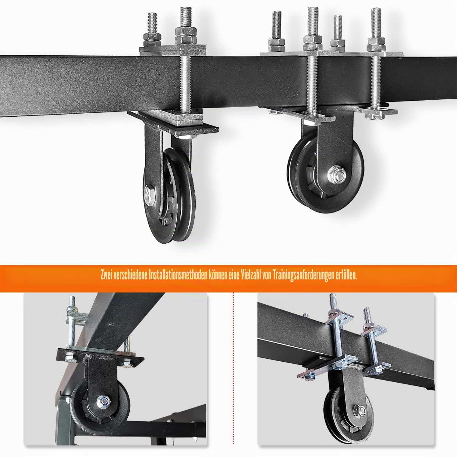 Zugvorrichtung für Power Rack, LAT-Pulldown-Maschine, Dual-Pulley-System für Kabel und Gewichte für Home Gym, Krafttraining, Power Racks