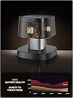 Vista 6 de ByteWave 3-in-1 Charging Station for Apple, iPhone MagSafe Charger with 3-Color Light, 15W Max Foldable Wireless Fast Charging for iPhone