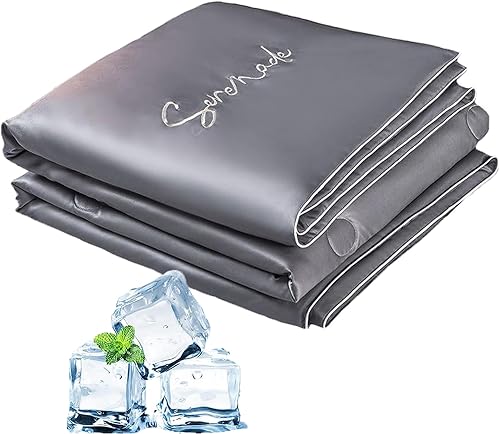 Edredones de verano de seda helada, manta refrescante de verano que absorbe el calor para mantenerse fresco, ligero y transpirable, edredón de