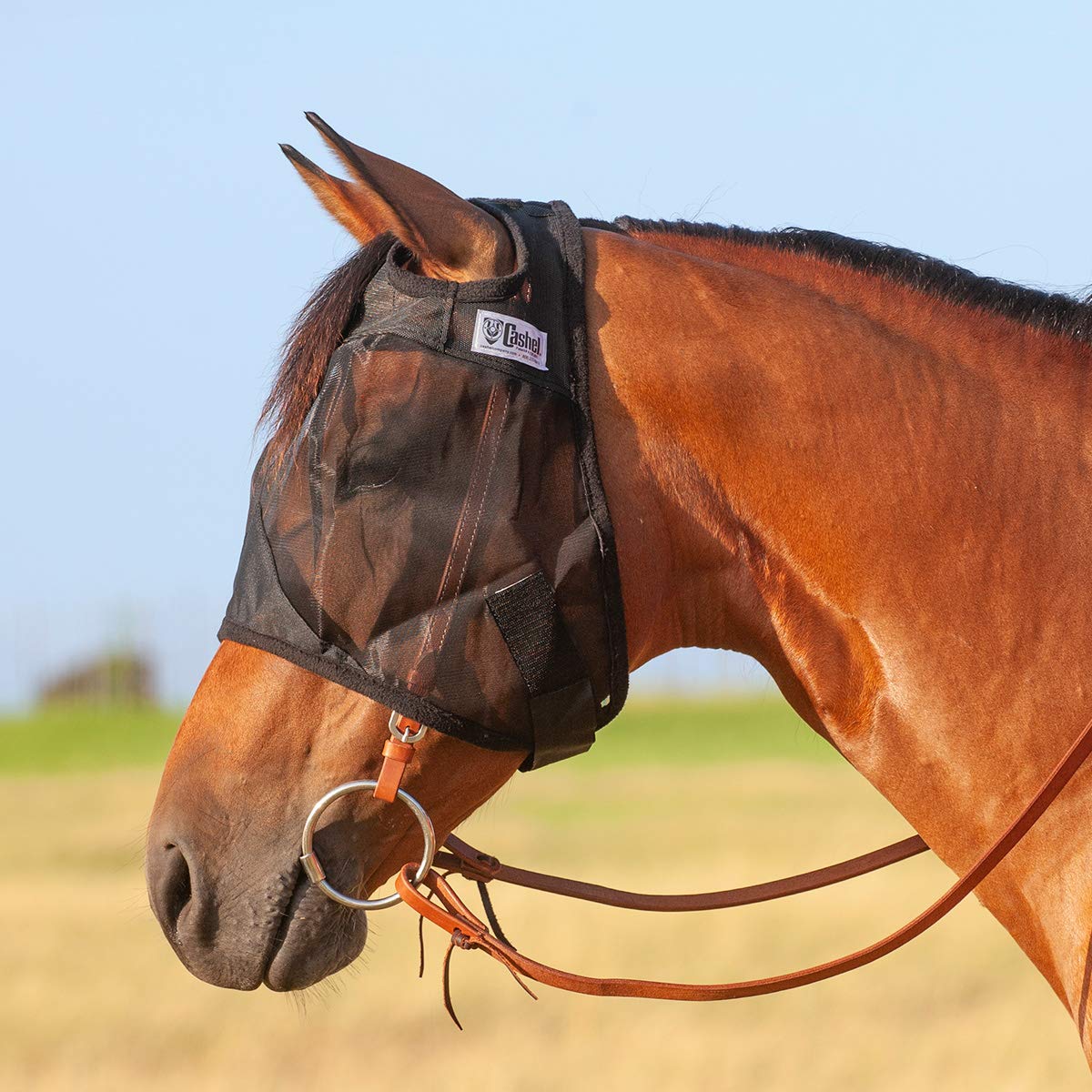 Cashel Quiet Ride Masque Anti-Mouches pour Cheval