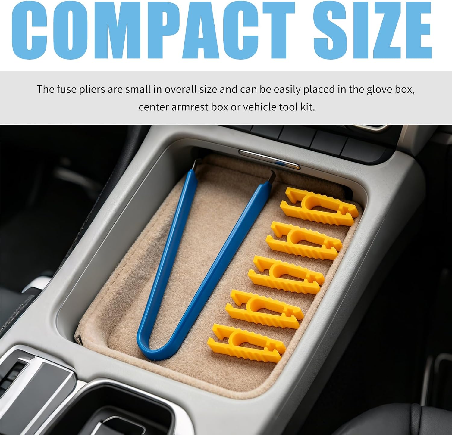 1+5PCS Car Fuse Puller Tool & Relay Puller with Precision Dismantling Tip
