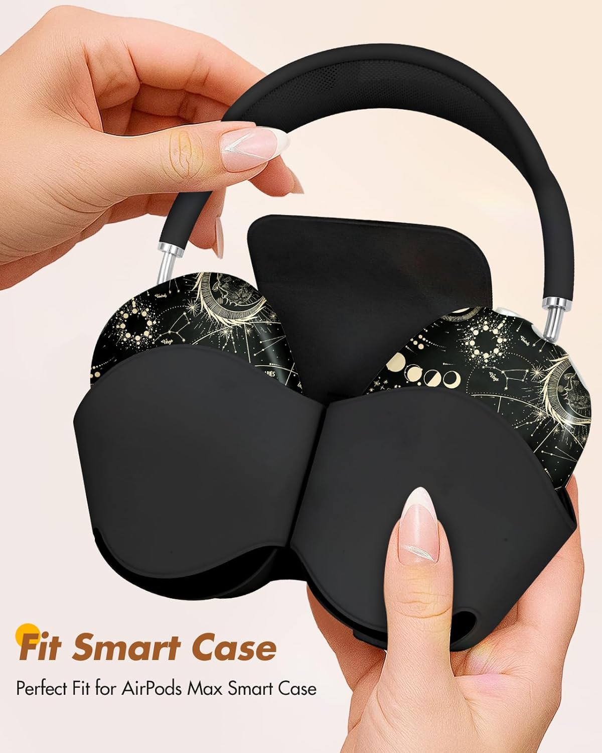 Joyleop for Airpods Max Case Covers - Elegant Durable Hard for AirPods Max Covers, Retro Headphones Case with Unique Design, Pretty Essential Accessories for Headphones, Constellation - Image 4