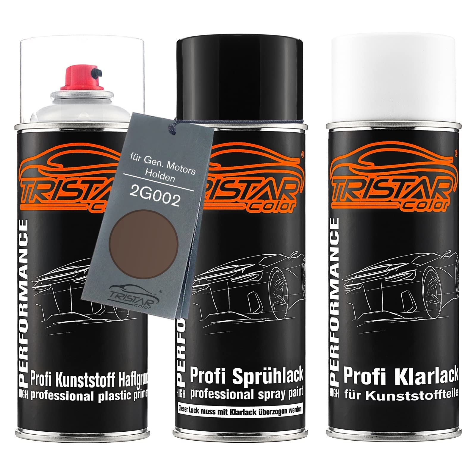 TRISTARcolor Zestaw w sprayu do plastiku do Holden 2G002 Nutmeg MK III Me.