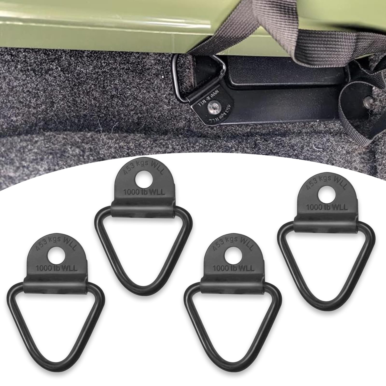 Amazon.co.jp: Slykew 車用Vリングタイダウンアンカーフック