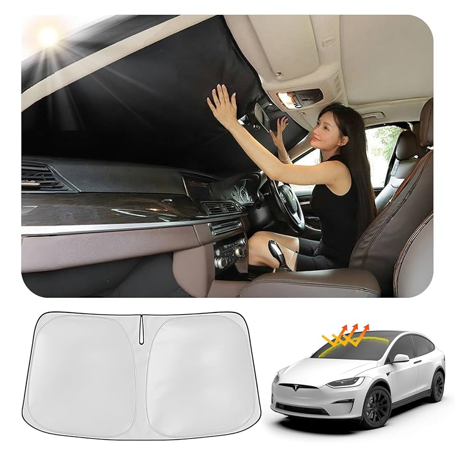Amazon.co.jp: テスラ モデルX サンシェード フロント