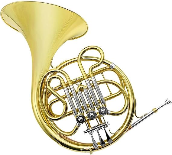 Professional French Horn Professional brass instrument 3 key single row F key French horn beginner practice