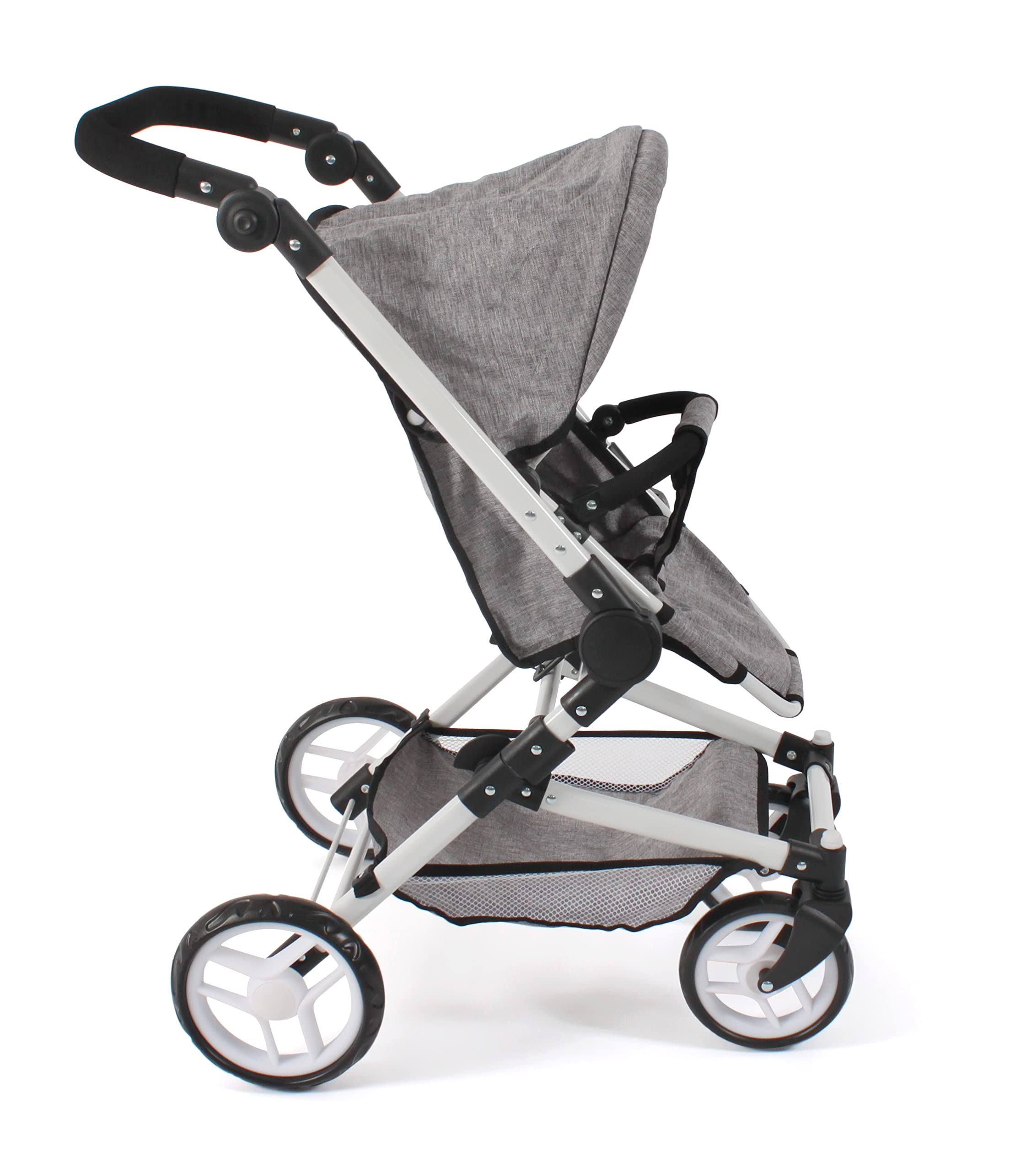 Bayer Chic 2000 645 19 wózek dla lalek kombi Fides 3 w 1, dżinsy szare, 61 x 44,5 x 85 cm