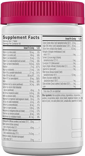 Miniatura 9 de Swisse Multivitamínico diario Ultivite para hombres  50 vitaminas antioxidantes y minerales  adaptógenos  Energía estrés y apoyo inmunológico