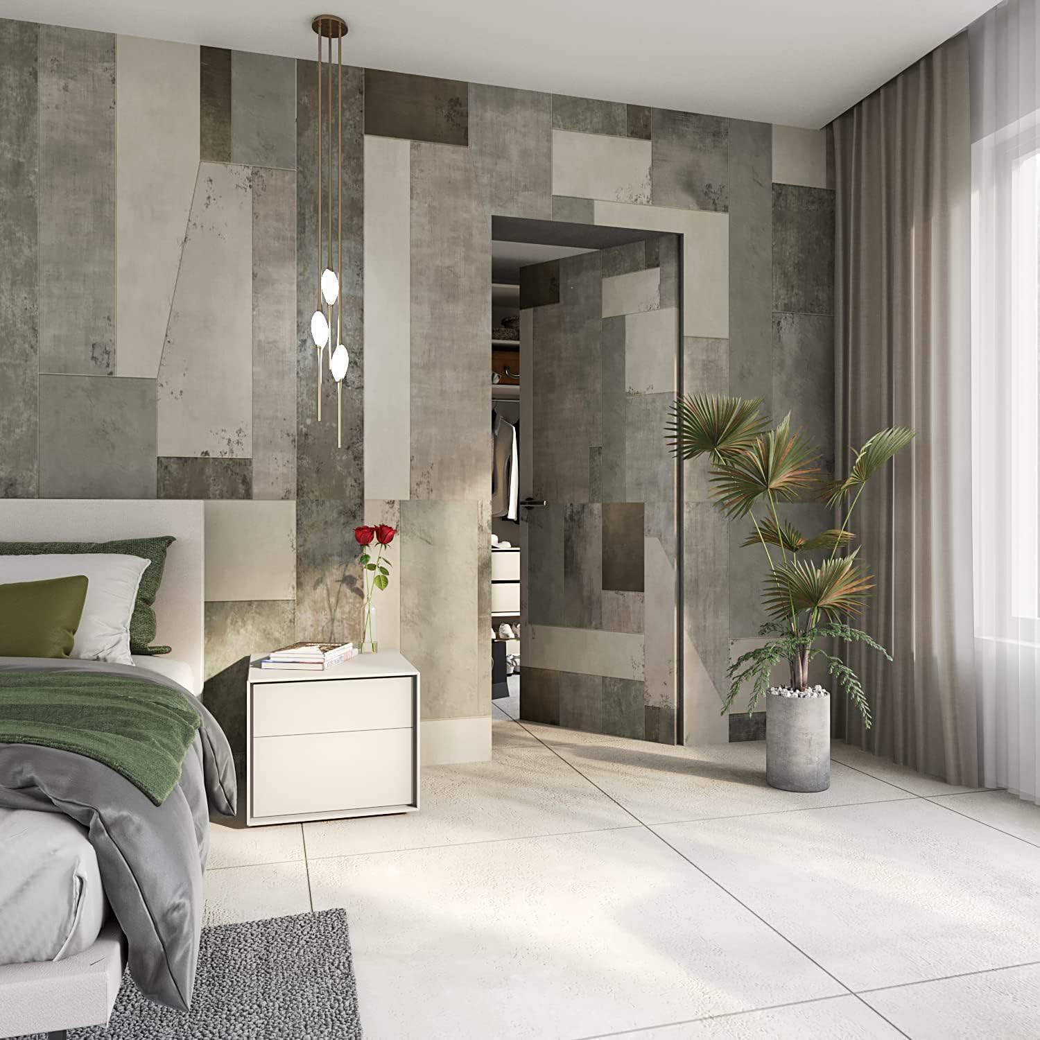Porte Italiane, Porta Raso Muro con Serratura Magnetica, Filomuro per Muratura o Cartongesso, Easy Wall BIANCA PRONTA CONSEGNA da 70x210 spingi SX - tira DX