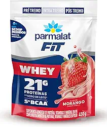 Parmalat Whey Protein Em Pó Morango Whey Fit 450G