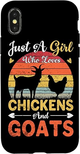 Miniatura 7 de iPhone 12 mini Vintage Just A Girl Who Loves Pollos y Cabras Farmer Estuche de regalo