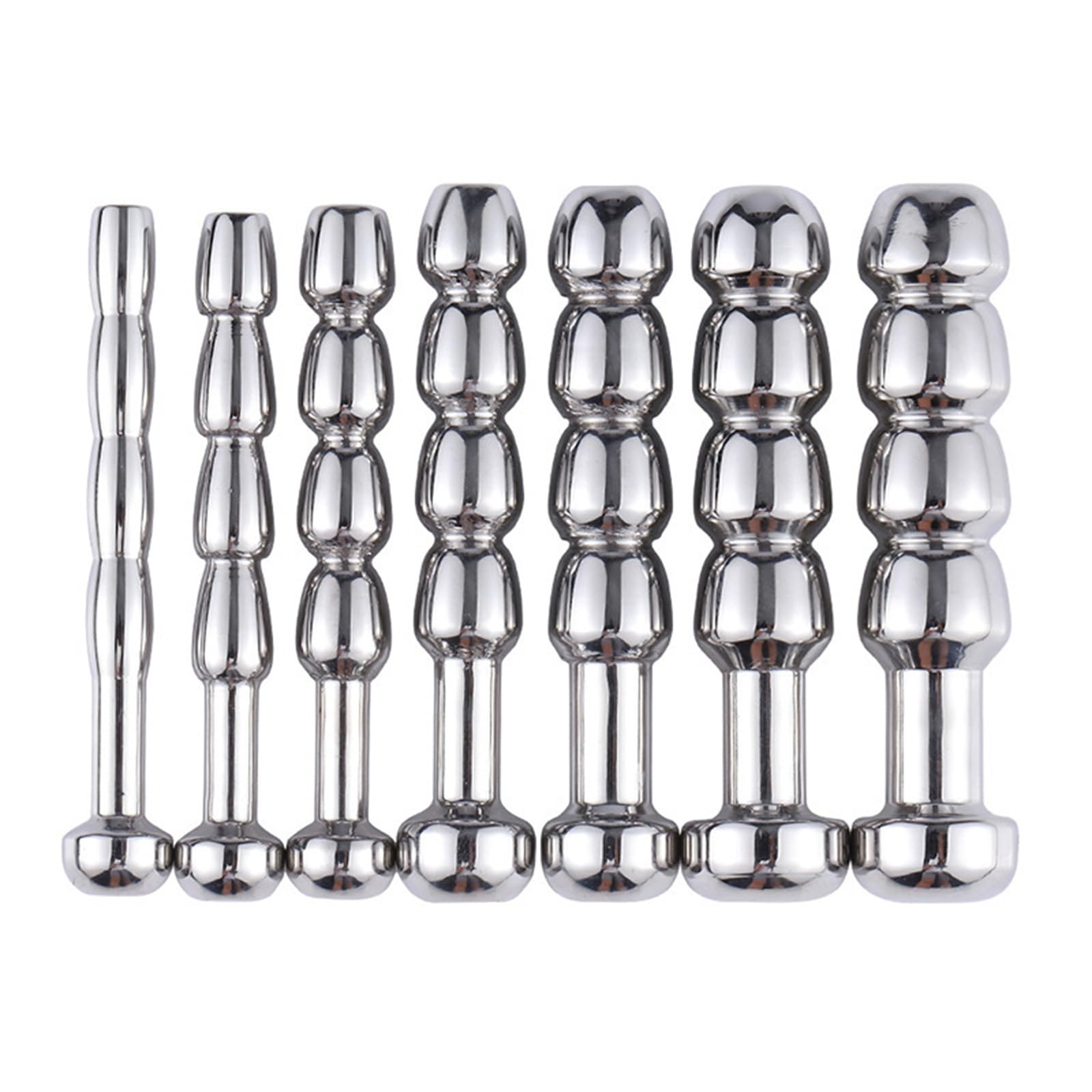 Barre per dilatazione a forma di occhio di cavallo, in acciaio inox, varie misure, F04 (set da 7)